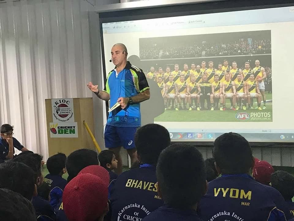 Coaching session in the classroom at KIOC, Bengaluru